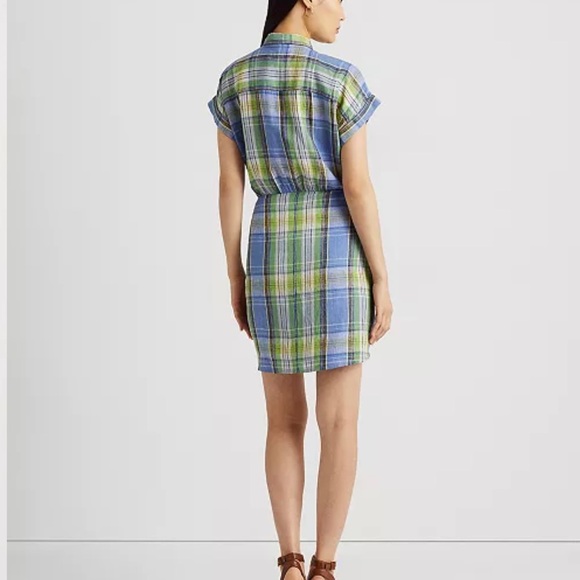 Ralph Lauren Blue and Green Plaid Dress - Picture 2 of 4